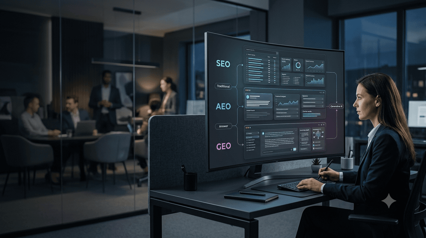 AEO vs SEO vs GEO: What Every Marketer Needs to Know in 2026